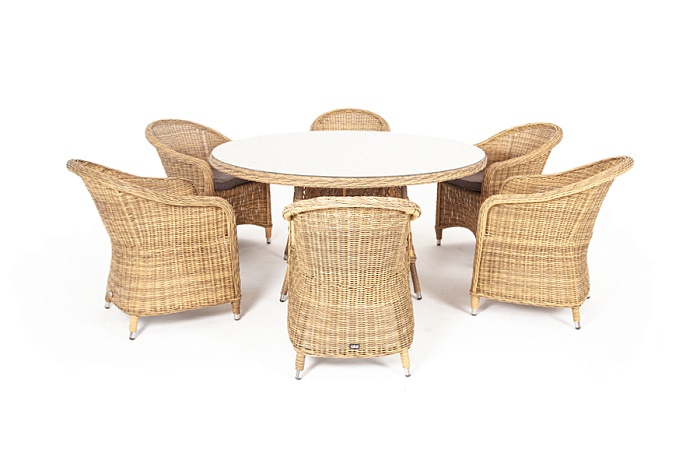 "Эспрессо–150 R" обеденная группа плетеная, цвет соломенный Эспрессо-150 R обеденная группа плетеная, цвет соломенный - фото 7