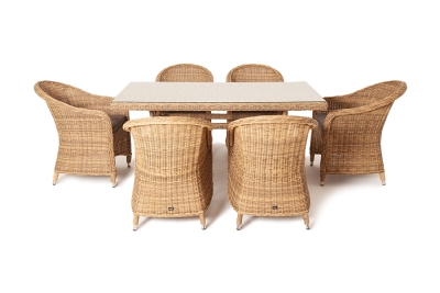 "Эспрессо" обеденная группа плетеная, цвет соломенный "Эспрессо" обеденная группа плетеная, цвет соломенный