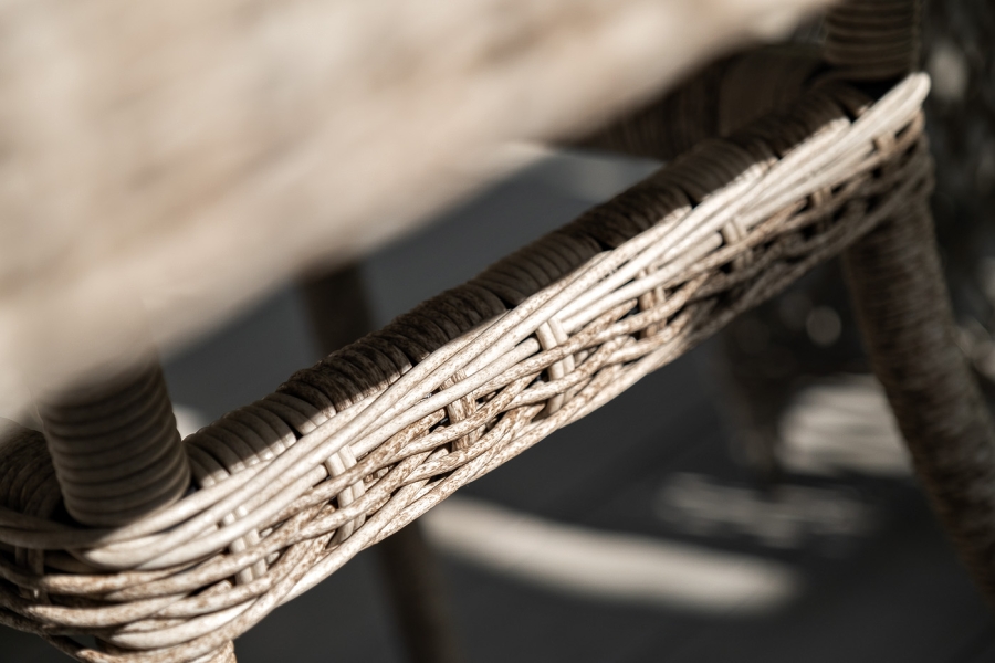 Айриш обеденная группа плетеная на 4 персоны, цвет бежевый - фото 10