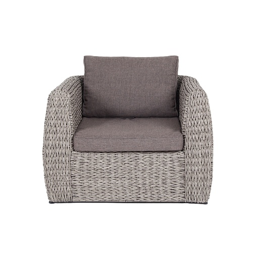 Кальяри кресло из искусственного ротанга (гиацинт), цвет серый - фото 5