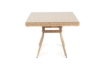 "Айриш" стол плетеный из искусственного ротанга, цвет соломенный "Айриш" стол плетеный из искусственного ротанга, цвет соломенный