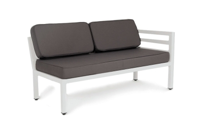 "Глория" модуль диванный левый, каркас из алюминия, АЛ-Д2-0002			