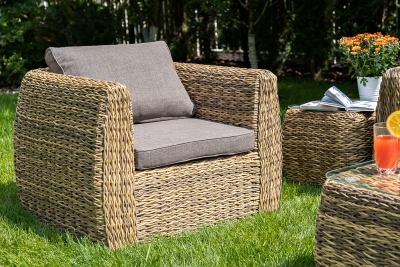 "Кальяри" лаунж-зона из искусственного ротанга (гиацинт), цвет соломенный "Кальяри" лаунж-зона из искусственного ротанга (гиацинт), цвет соломенный