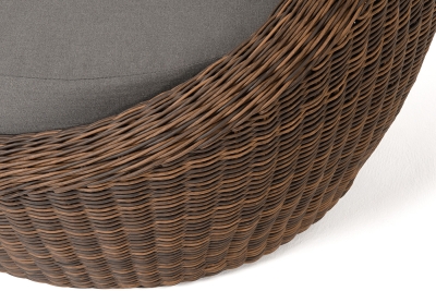 "Барселона" кресло из искусственного ротанга, цвет коричневый