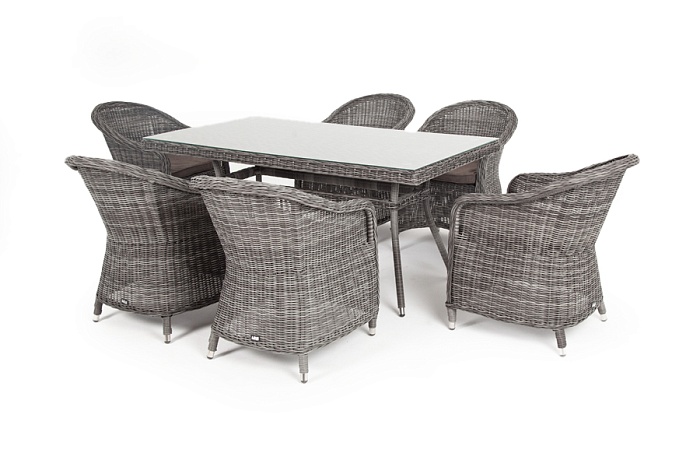 "Эспрессо" обеденная группа плетеная, цвет графит Эспрессо обеденная группа плетеная, цвет графит - фото 10