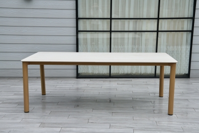 "Кейптаун" стол обеденный из алюминия, столешница из искусственного камня