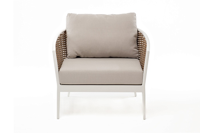 Тоскана кресло из искусственного ротанга, цвет соломенный - фото 2