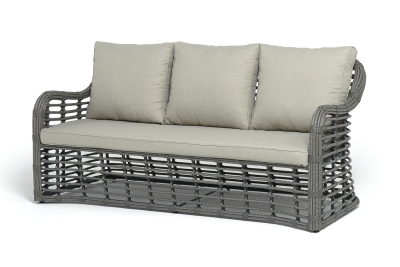 "Ницца" диван из искусственного ротанга трехместный, цвет серый "Ницца" диван из искусственного ротанга трехместный, цвет серый