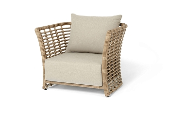 "Валенсия" кресло из искусственного ротанга, цвет соломенный
