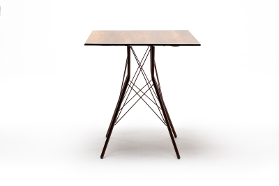 "Конте" интерьерный стол из HPL 70x70см, цвет "дуб"