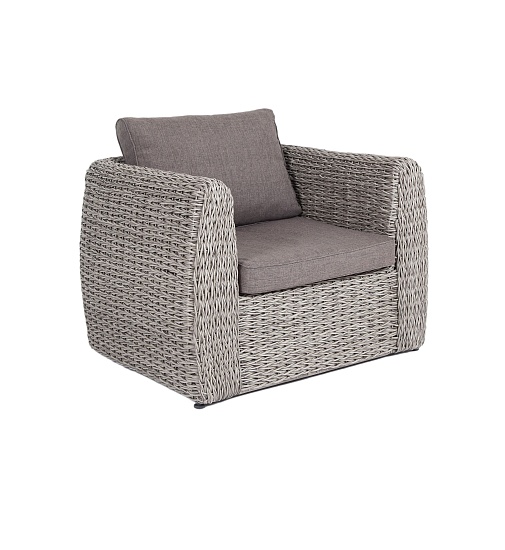 Кальяри кресло из искусственного ротанга (гиацинт), цвет серый - фото 2