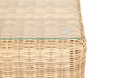 "Кон Панна" столик журнальный из искусственного ротанга, цвет соломенный "Кон Панна" столик журнальный из искусственного ротанга, цвет соломенный