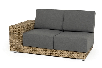 "Капри" модуль диванный правый с подушками, цвет соломенный