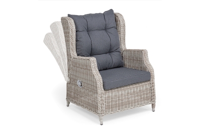 "Форио" кресло раскладное плетеное, цвет бежевый