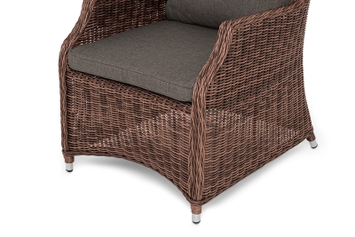 "Неаполь" плетеный стул из искусственного ротанга, цвет коричневый