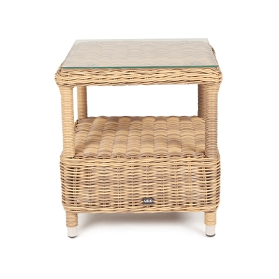 "Форио" столик кофейный из искусственного ротанга, цвет соломенный "Форио" столик кофейный из искусственного ротанга, цвет соломенный