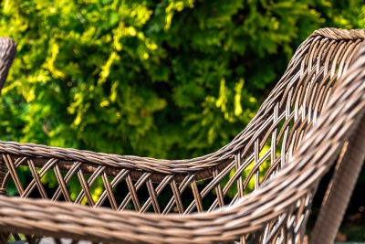 "Эспрессо–150 L" обеденная группа плетеная, цвет коричневый