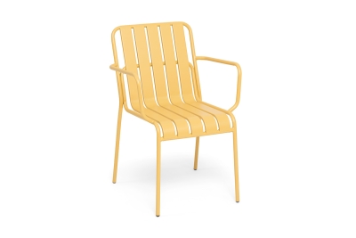 "Гелиос" стул стальной, цвет желтый