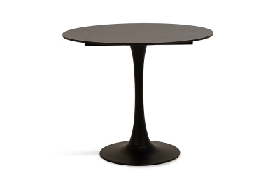 "Тюльпан" стол из HPL круглый Ø70см, цвет "серый гранит"
