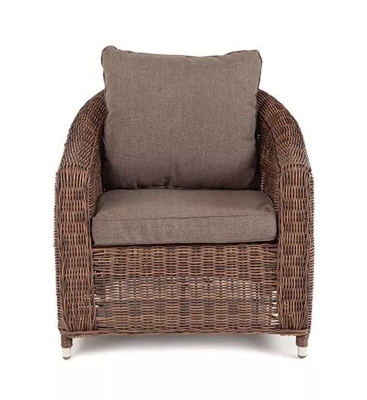 "Кон Панна" кресло из искусственного ротанга, цвет коричневый