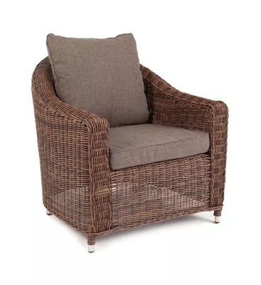 "Кон Панна" кресло из искусственного ротанга, цвет коричневый "Кон Панна" кресло из искусственного ротанга, цвет коричневый