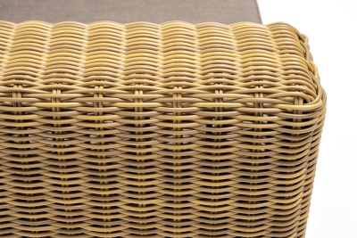 "Боно" лаунж-зона из искусственного ротанга, цвет соломенный 