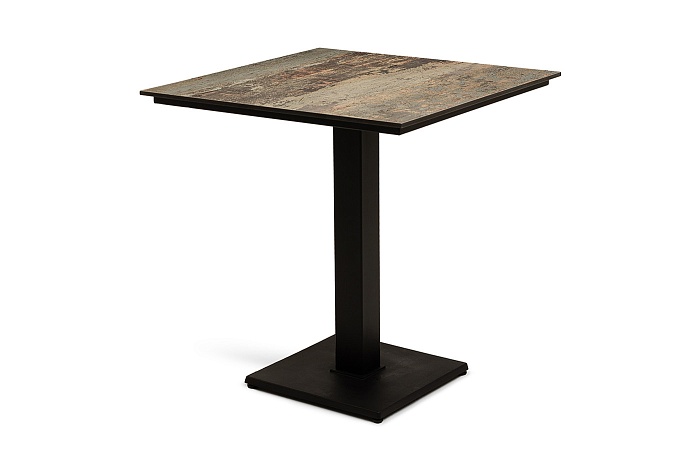 "Каффе" стол из HPL квадратный 70х70см, цвет "винтаж" Каффе стол из HPL квадратный 70х70см, цвет винтаж - фото 1