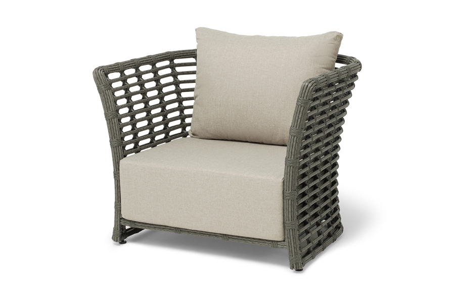 Валенсия кресло из искусственного ротанга, цвет серый - фото 1