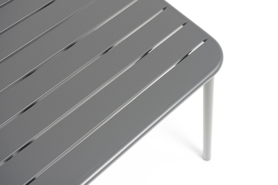 "Гелиос" стальной квадратный стол 70х70см, цвет темно-серый