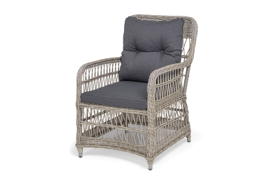 "Цесена" кресло плетеное из искусственного ротанга, цвет бежевый