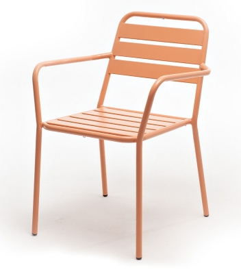"Дионис" стул стальной, цвет светло-коралловый  "Дионис" стул стальной, цвет светло-коралловый