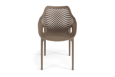 "Беллини" стул пластиковый, цвет бежево-коричневый