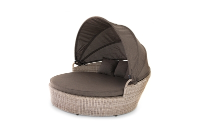 "Стильяно" плетеная кровать круглая, цвет бежевый "Стильяно" плетеная кровать круглая, цвет бежевый