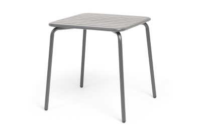 "Гелиос" стальной квадратный стол 70х70см, цвет темно-серый