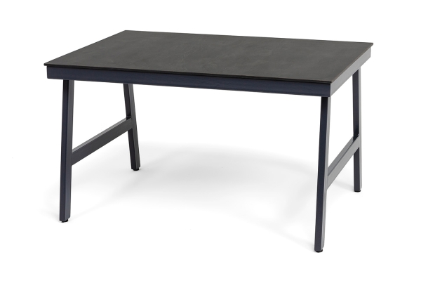 "Рио" стол из HPL 130х90см, цвет столешницы "серый гранит"