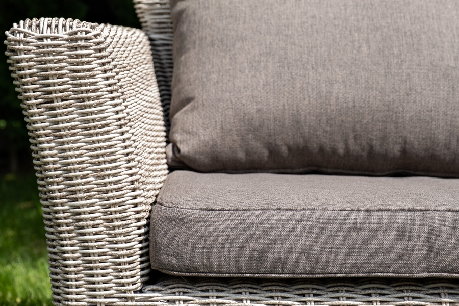 Капучино лаунж-зона из искусственного ротанга, цвет бежевый - фото 11