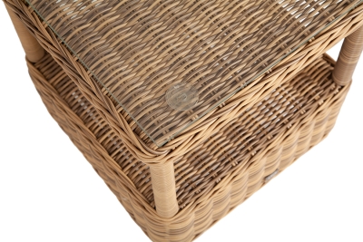 "Форио" столик кофейный из искусственного ротанга, цвет соломенный "Форио" столик кофейный из искусственного ротанга, цвет соломенный