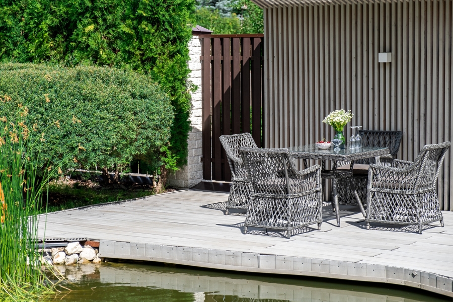 Айриш обеденная группа плетеная на 4 персоны, цвет графит - фото 8