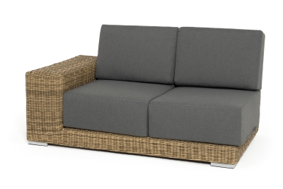 "Капри" модуль диванный правый с подушками, цвет соломенный