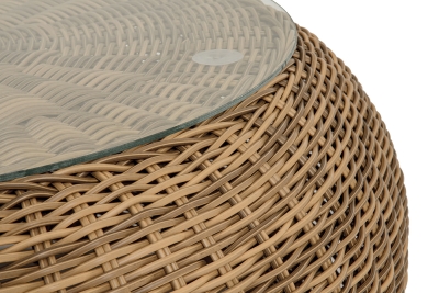 "Барселона" журнальный столик из искусственного ротанга, цвет соломенный "Барселона" журнальный столик из искусственного ротанга, цвет соломенный