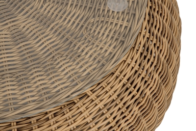 "Барселона" журнальный столик из искусственного ротанга, цвет соломенный "Барселона" журнальный столик из искусственного ротанга, цвет соломенный