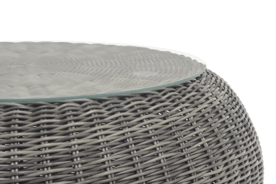 "Барселона" журнальный столик из искусственного ротанга, цвет графит