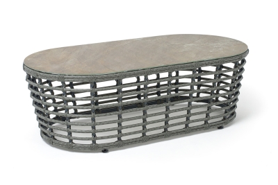 "Валенсия" журнальный столик из искусственного ротанга, цвет серый "Валенсия" журнальный столик из искусственного ротанга, цвет серый