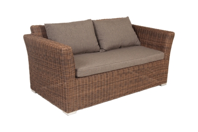 "Капучино" диван из искусственного ротанга двухместный, цвет коричневый "Капучино" диван из искусственного ротанга двухместный, цвет коричневый