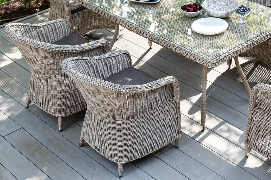 Равенна плетеное кресло из искусственного ротанга, цвет бежевый - фото 13