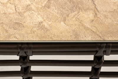 "Валенсия" журнальный столик из искусственного ротанга, цвет бронзовый "Валенсия" журнальный столик из искусственного ротанга, цвет бронзовый