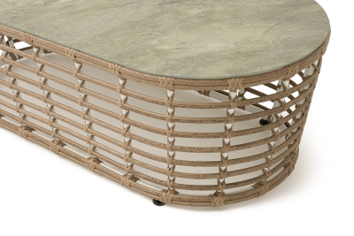 "Валенсия" журнальный столик из искусственного ротанга, цвет соломенный "Валенсия" журнальный столик из искусственного ротанга, цвет соломенный