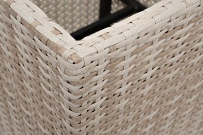 "Капучино" кашпо для цветов плетеное из искусственного ротанга, цвет бежевый "Капучино" кашпо для цветов плетеное из искусственного ротанга, цвет бежевый