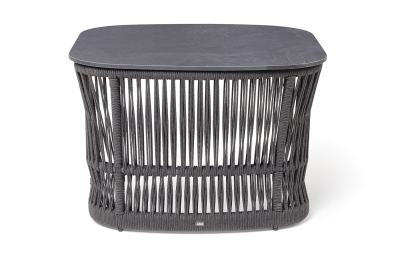 "Лугано" журнальный стол 76х76 H55 см из HPL, цвет "серый гранит"