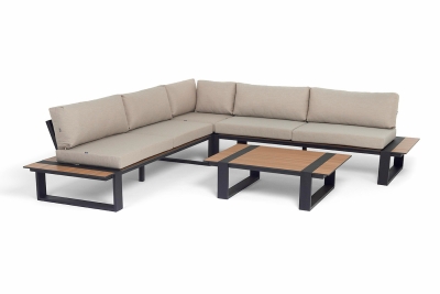 "Тулон" трансформирующаяся лаунж-зона из алюминия, цвет бежевый